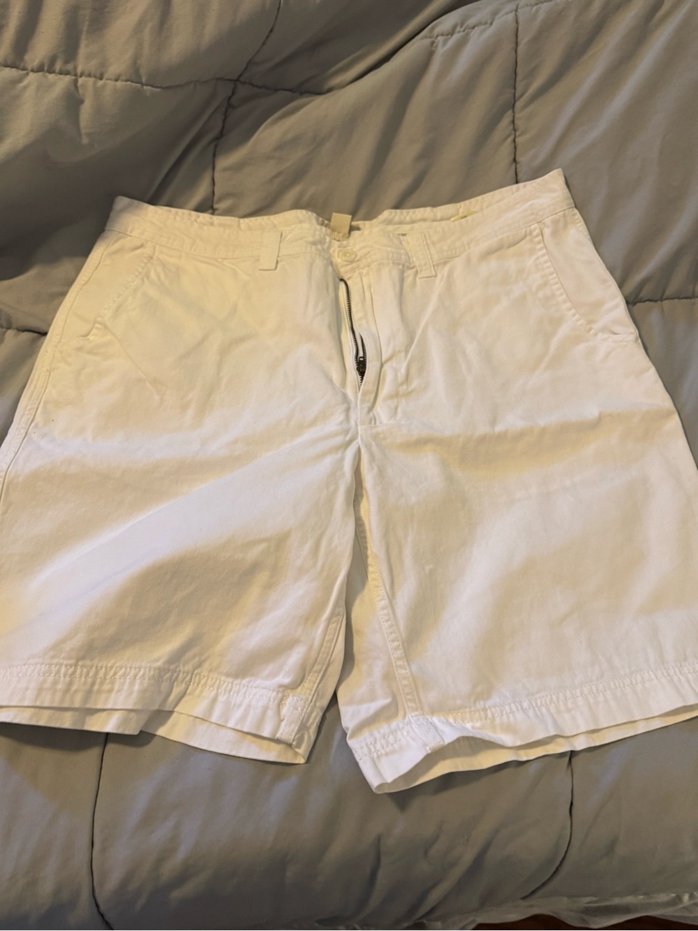 St John’s Bay Men's White Casual Cotton Shorts